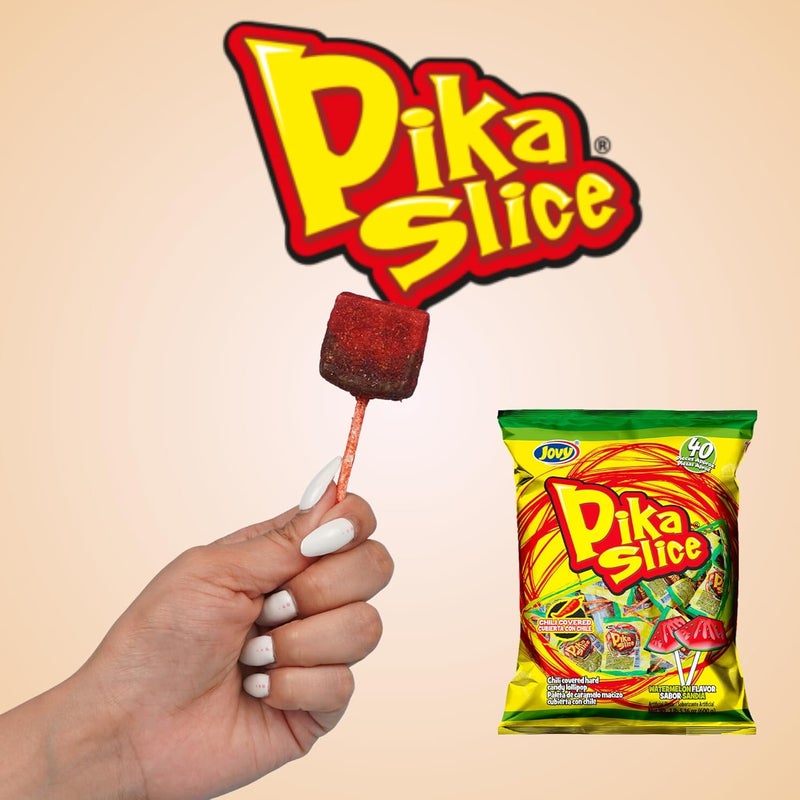Jovy Pika Slice Watermelon Flavor Lollipop - Image 4